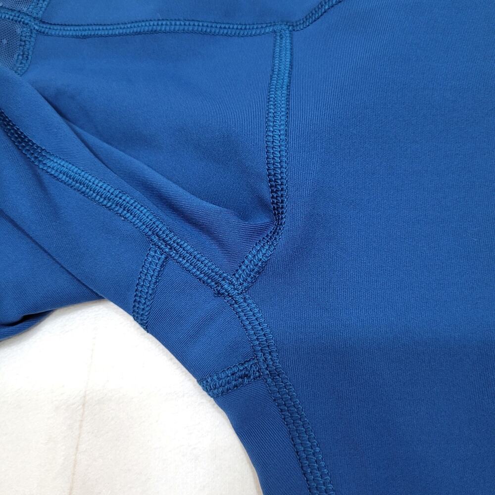 Lululemon bodycon crop mesh leggings Poseidon - Picture 6 of 10